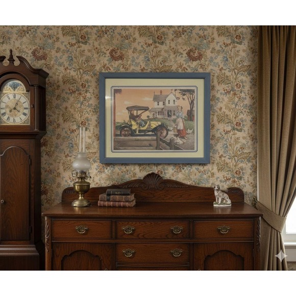 Other - vintage 1960's Robert Pettes "Proud as Can Be" print- framed 8X10